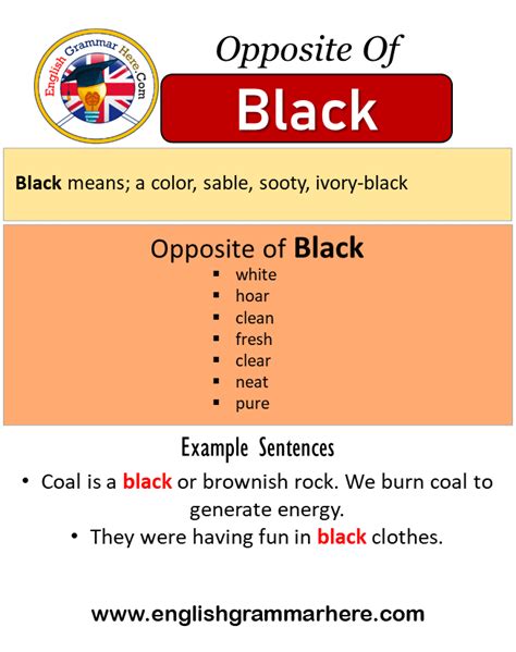 antonyms of black|opposite of black.